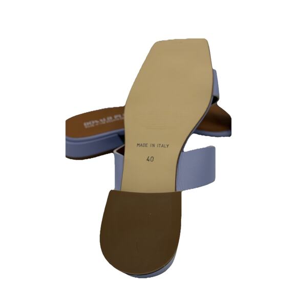 NEW!!! DONALD J. PLINER LAVENDAR LEATHER SANDALS size 40 - Picture 7 of 10